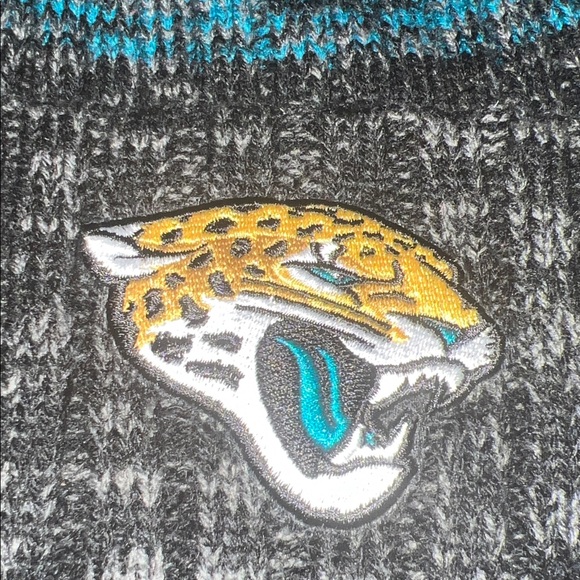‘47 Brand NFL Jacksonville Jaguars Cascade Cuff Knit Beanie w/Pom, OS - Picture 2 of 5